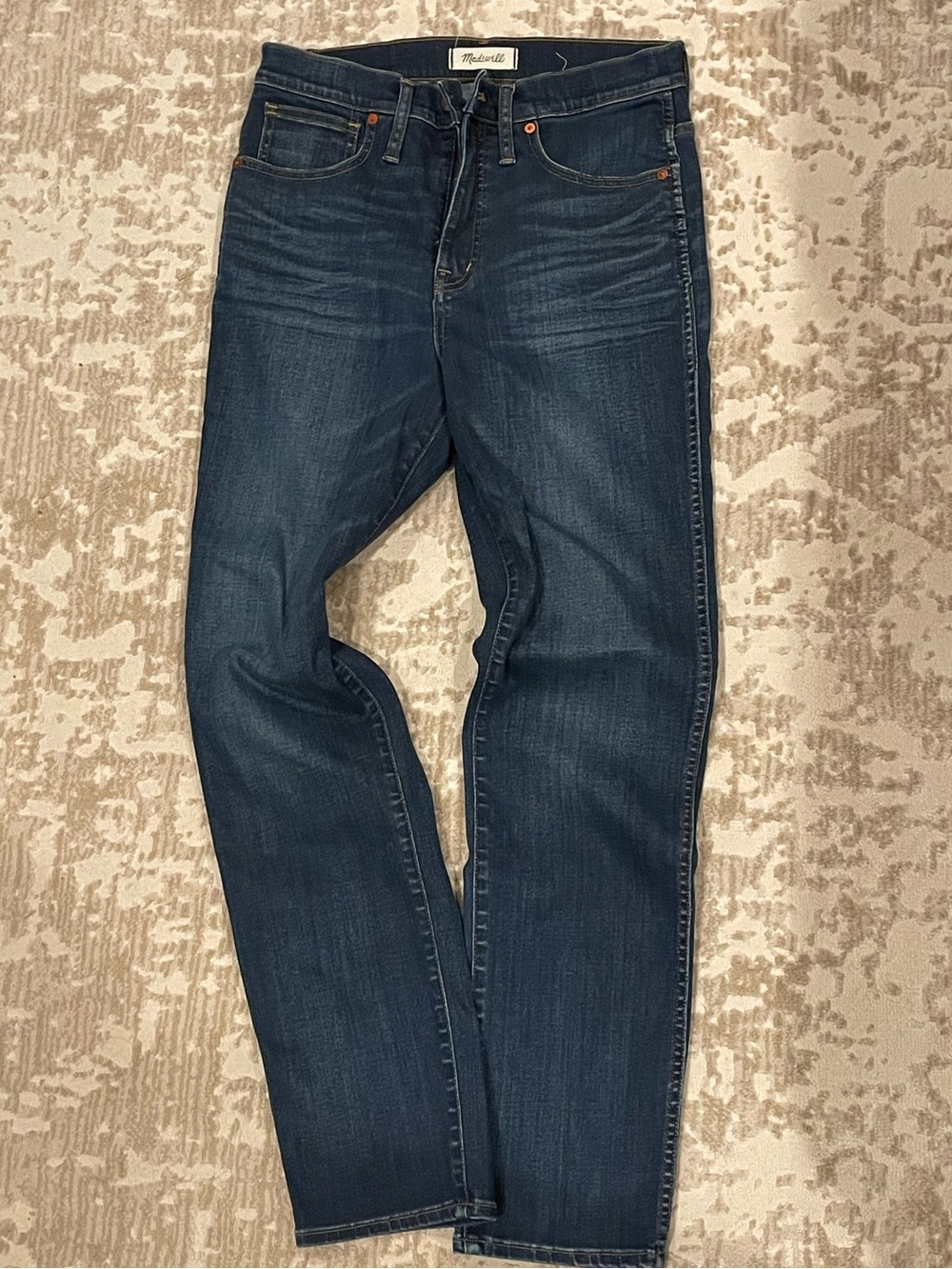 Madewell Stovepipe Dark Wash Straight Jeans 28T